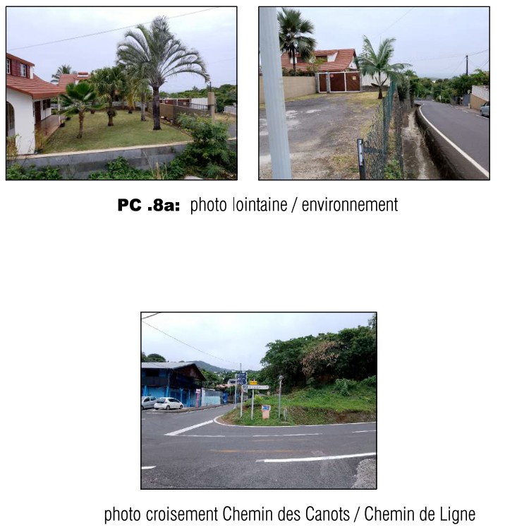 Vue du terrain et son environnement